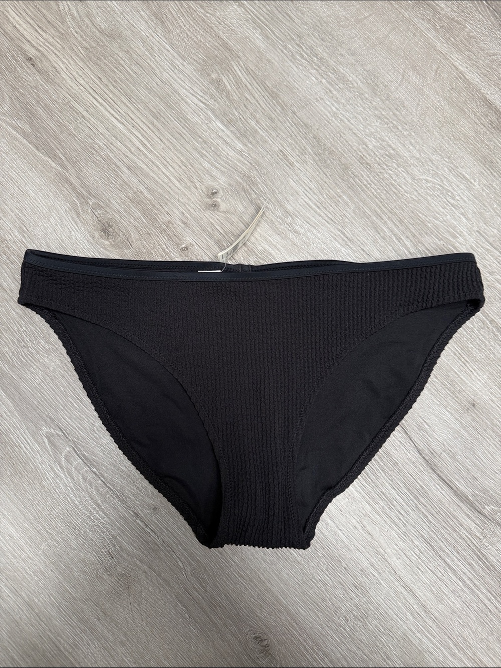Aerie Black Textured Bikini Bottom NWT